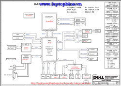 Dell N4030 VGA Share HM57 Wistron DJ1 UMA rev :01 Laptop Schematics 